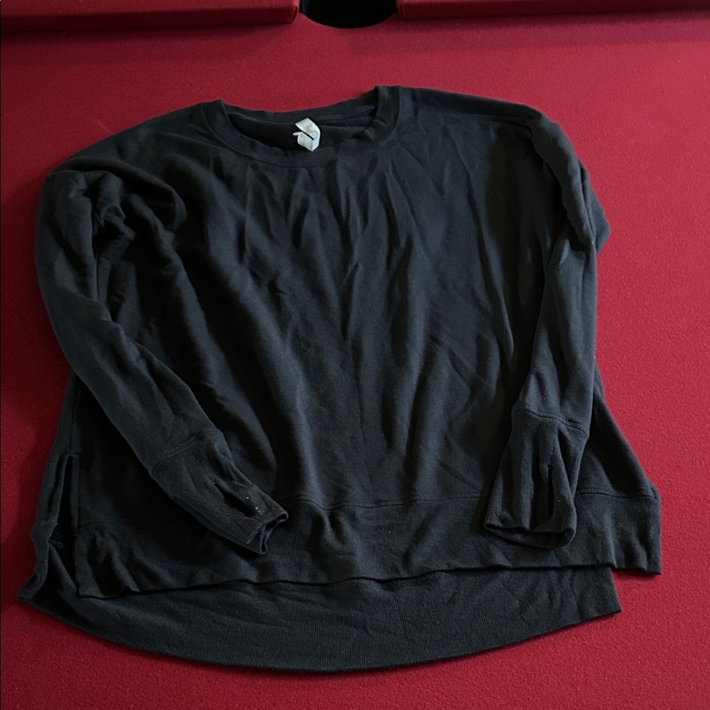 Athleta coaster luxe Black Long Sleeve Sweatshirt